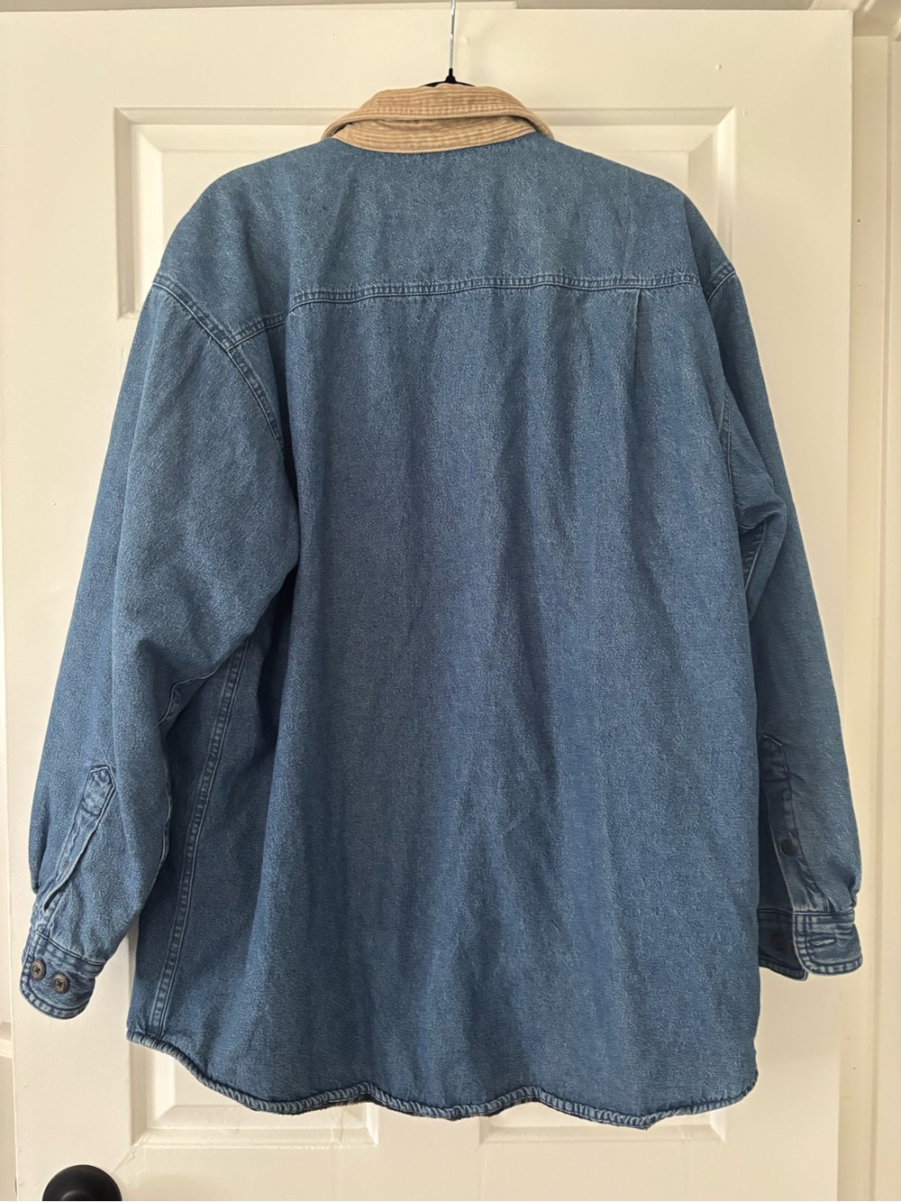 Wolverine Boots & Gear Fleece Lined Denim Shirt Jacket - Size Large - Picture 7 of 8
